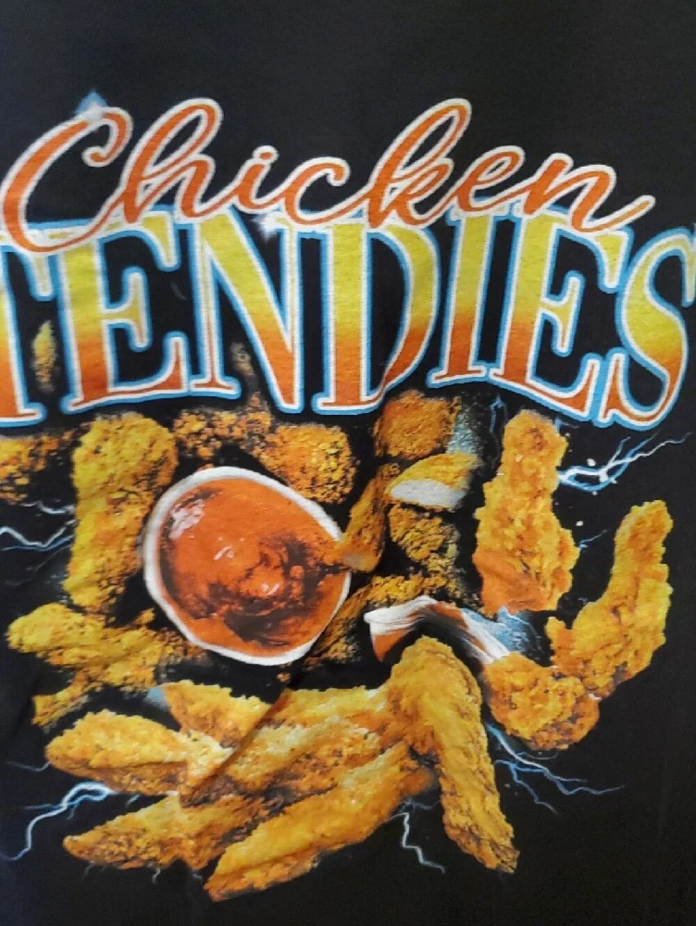 Chicken Tendies Graphic Tee - Black